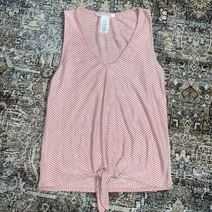 Tank Top| Size S | Pink & White stripped
